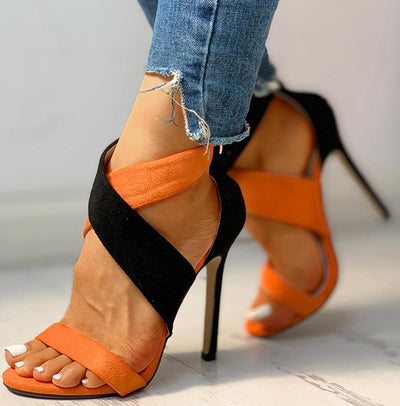 Fashion With Color Matching Sandals