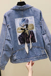 Ripped Denim Jacket Top