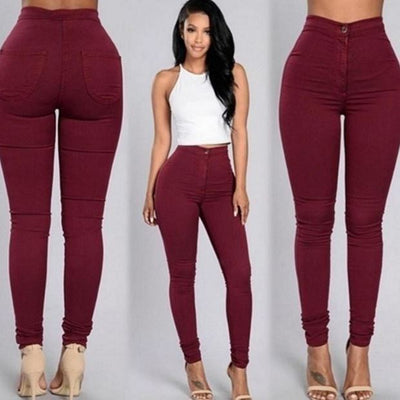 elastic jeans leggings