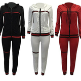 High Waist  Track Pants  Suit