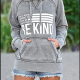 Ladies Hoodie with Printed Letters