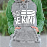 Ladies Hoodie with Printed Letters