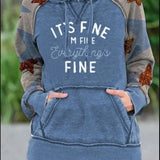Ladies Hoodie with Printed Letters