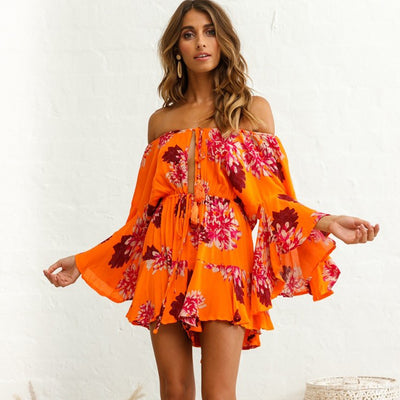 Social Butterfly Floral Romper