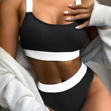 Temperament Split Lace Strap Bikini