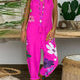 Loose Casual  Printed Siamese Bib