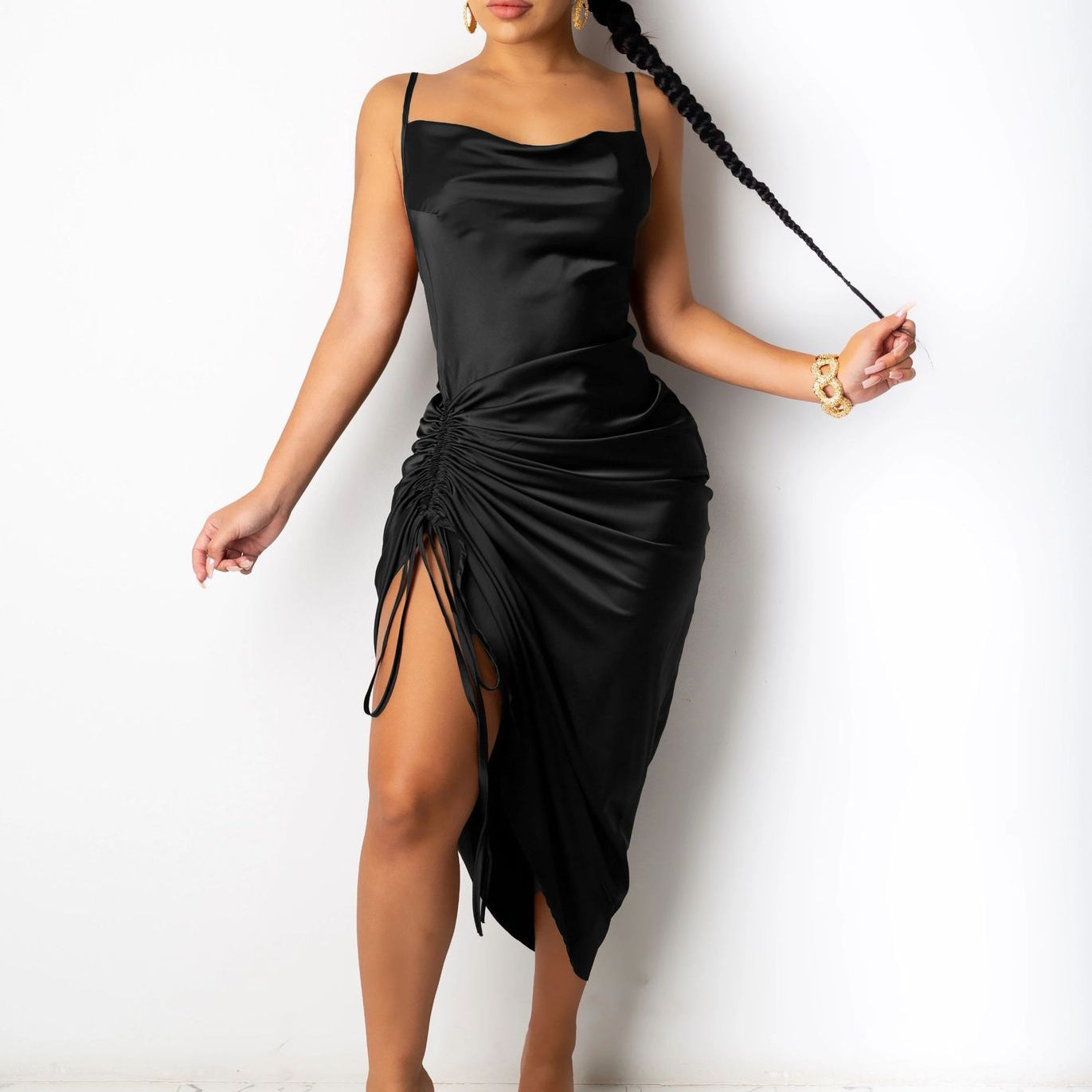 trendy Long Skirt, Bandage, Sling Dress,