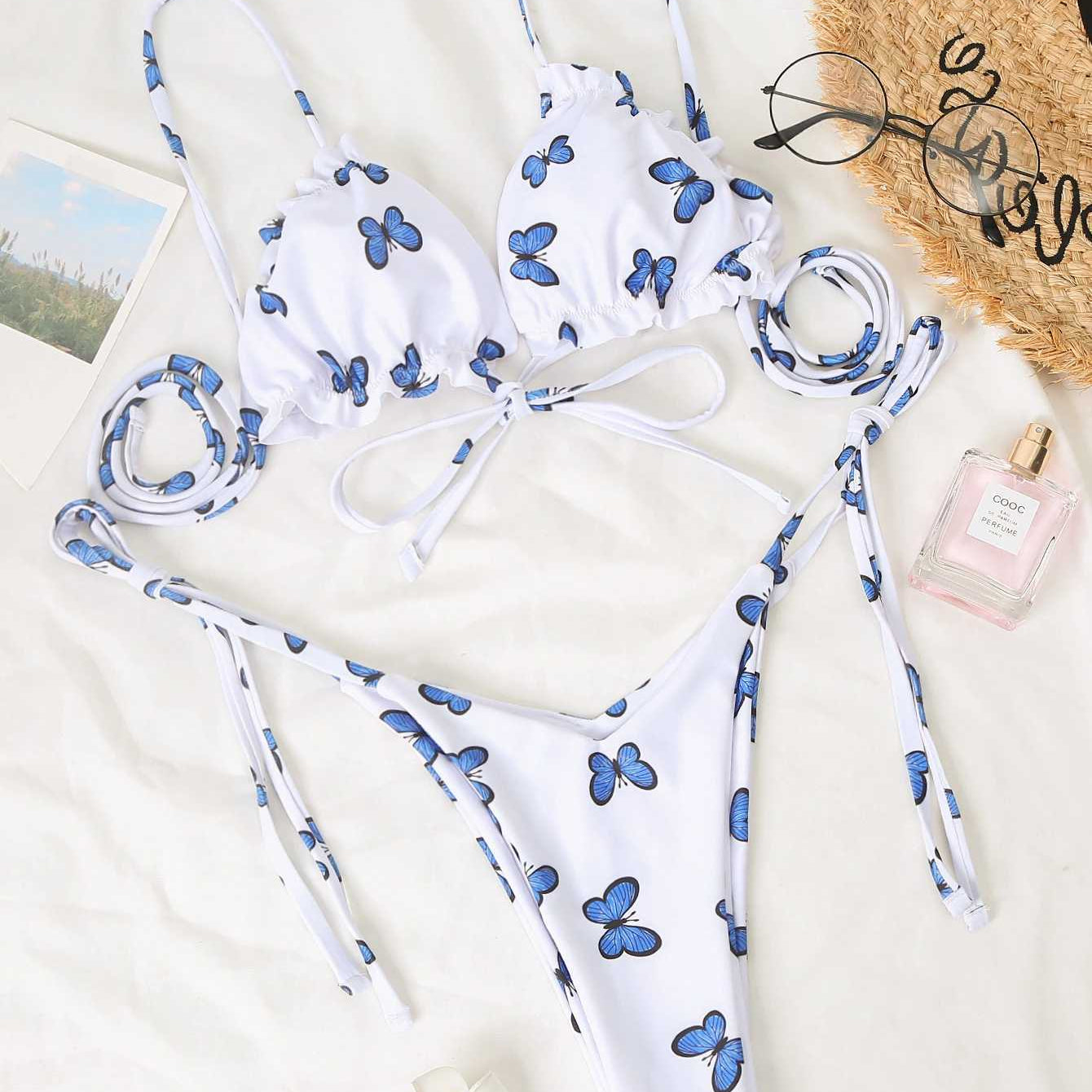 Butterfly Print Bikini