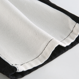Two Tone Contrast Black And White Jeans- Half And Half