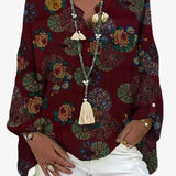 Curvy  V Neck Shirt