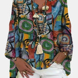 Curvy  V Neck Shirt
