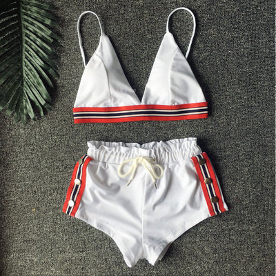 Wimbledon Love 3pc Bikini Short Set