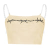 Printed chain camisole