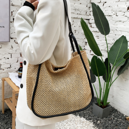 Personalized Contrast Color Summer Commuter Bag Shoulder Weave