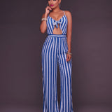Striped  Jumpsuit