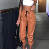 Lady Leather PU Pants
