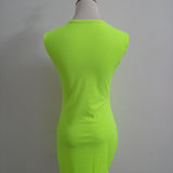 Solid fringed slim dress