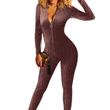Zipper Jumpsuit  outfit