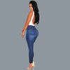 slim fit stretch thin  knee hole jeans