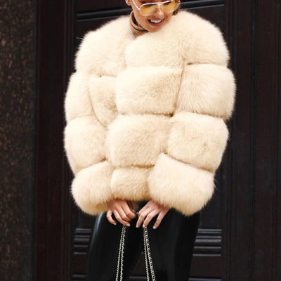 faux fur short coat