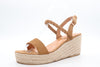 Woven wedge heels