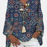 Curvy  V Neck Shirt
