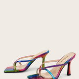 Stiletto high heels fashion color sandals women