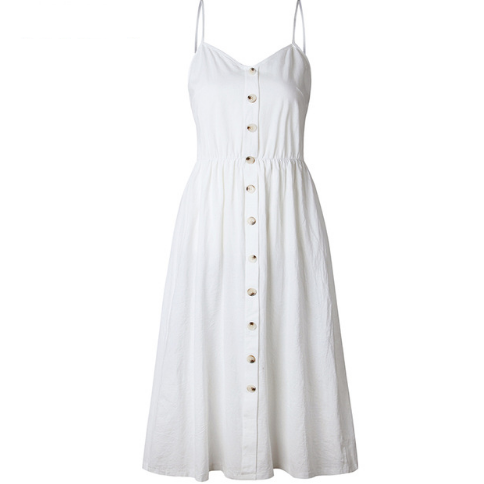 Parisian Cafe Casual Button Up Dress