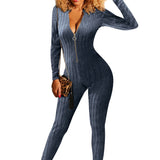 Zipper Jumpsuit  outfit