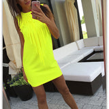 Solid fringed slim dress