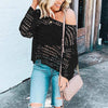 Mesh sweater blouse