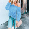 Mesh sweater blouse