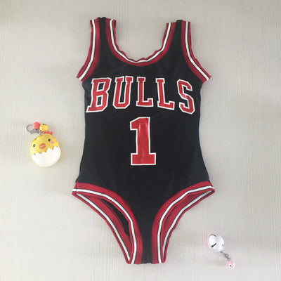 Game Over 1pc Jersey Swimsuit