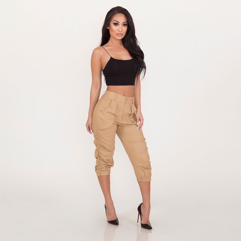 Women's Cropped Harem Pants