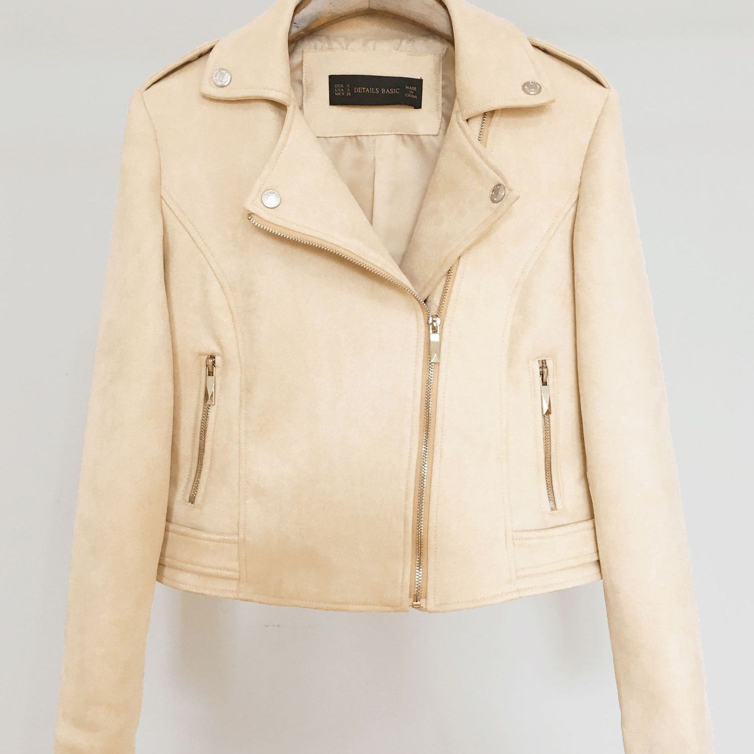Slim Short Leather Jacket