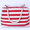 Canvas Handbag Zipper Shoulder Beach Bag