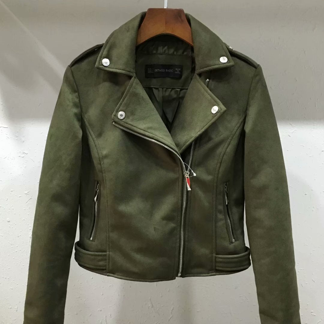 Slim Short Leather Jacket