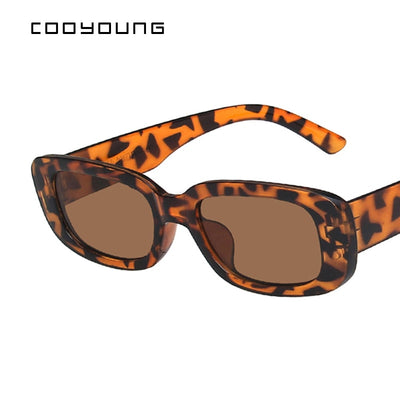 Small Rectangle Sunglasses Women Vintage Brand Designer Square