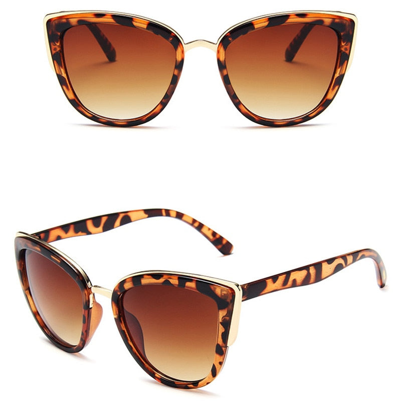 Luxury Cat Eye Sunglasses  Vintage Gradient
