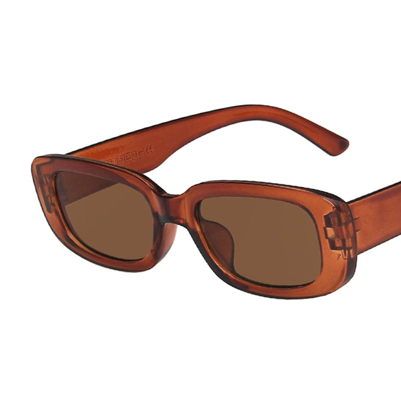 Small Rectangle Sunglasses Women Vintage Brand Designer Square