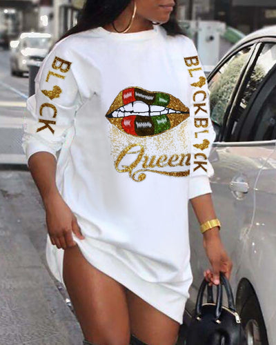 Queen Of Spades Casual T-shirt dress