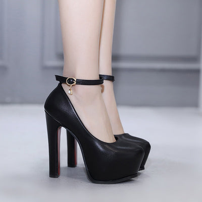 Mary Jane Ankle Strap Pumps
