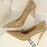 Women Pumps High Thin Pointed Heels