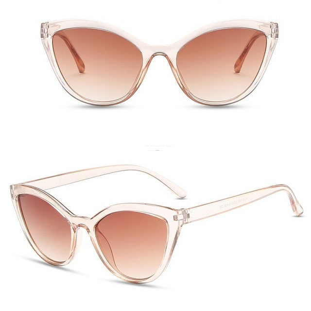 Luxury Cat Eye Sunglasses  Vintage Gradient
