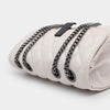 Beige White Quilted Leather Chain Shoulder Bags