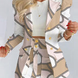 Make It Official Cardigan + Skirt Set