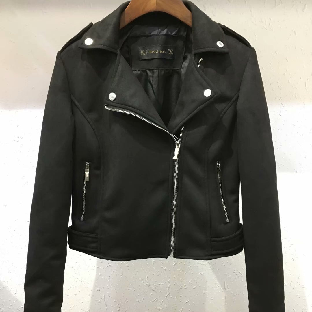 Slim Short Leather Jacket