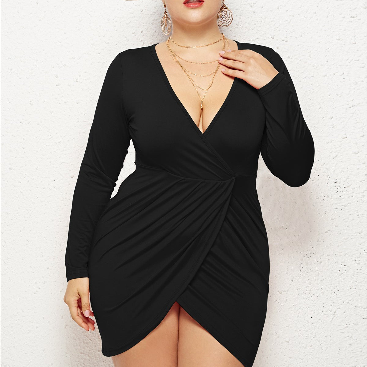 Deep V  Party Dress