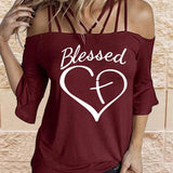 Women's Fall New Trumpet Sleeve T-Shirt