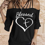 Women's Fall New Trumpet Sleeve T-Shirt